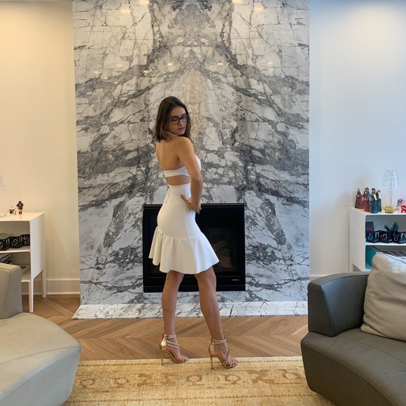 MARLYN MONROE STYLE DRESS! GUESS DRESS MIRAGE CUTOUT 👗 - Picture 1 of 6